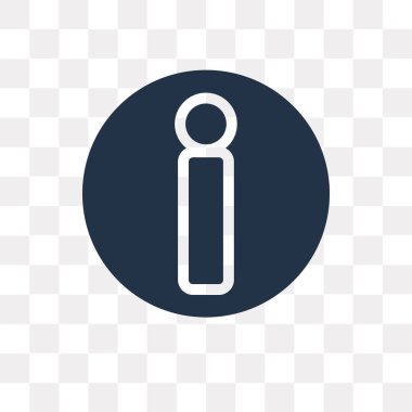 Kullandığınız web ve mobil bilgi vektör simge şeffaf arka plan üzerinde bilgi saydamlık kavramı izole olabilir