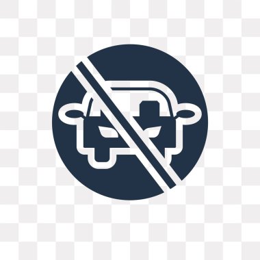 Saydam arka plan üzerinde hiçbir Park saydamlık kavramı izole hiçbir Park vektör simge kullandığınız web ve mobil olabilir