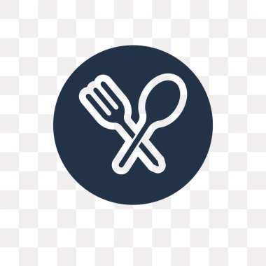 Saydam arka plan üzerinde restoran saydamlık kavramı izole Restoran vektör simge kullandığınız web ve mobil olabilir