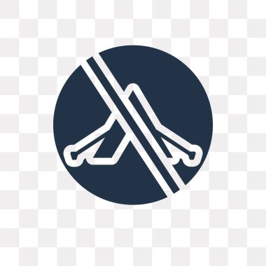 Saydam arka plan üzerinde kamp hiçbir saydamlık kavramı izole kamp vektör simge kullandığınız web ve mobil olabilir