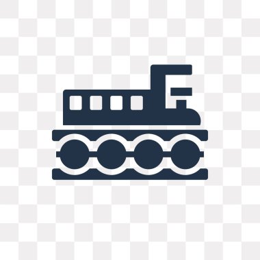 Saydam arka plan üzerinde tren saydamlık kavramı izole tren vektör simge kullandığınız web ve mobil olabilir