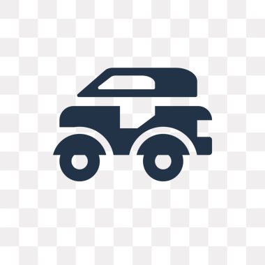 Tuk tuk vektör simge şeffaf arka plan üzerinde Tuk tuk saydamlık kavramı izole olabilir kullanılan web ve mobil