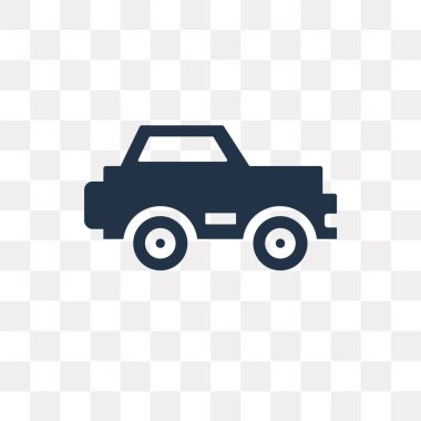 Saydam arka plan üzerinde araba saydamlık kavramı izole araba vektör simge kullandığınız web ve mobil olabilir