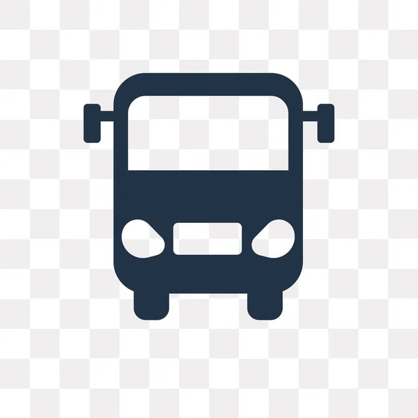 Otobüs Görünüm Vektör Simge Şeffaf Arka Plan Üzerinde Otobüs Görünüm — Stok Vektör