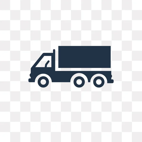 Vrachtwagen Kant Vector Pictogram Voor Weergave Geïsoleerd Transparante Achtergrond Truck — Stockvector