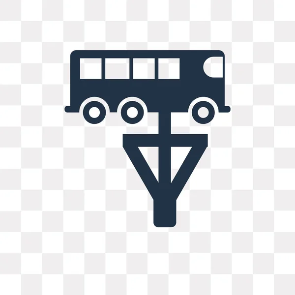 Repairing Bus Vector Icon Isolated Transparent Background Repairing Bus Transparency — Stock Vector