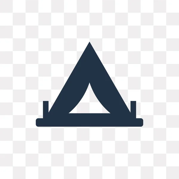 Icono Vector Tienda Triangular Aislado Sobre Fondo Transparente Concepto Transparencia — Vector de stock