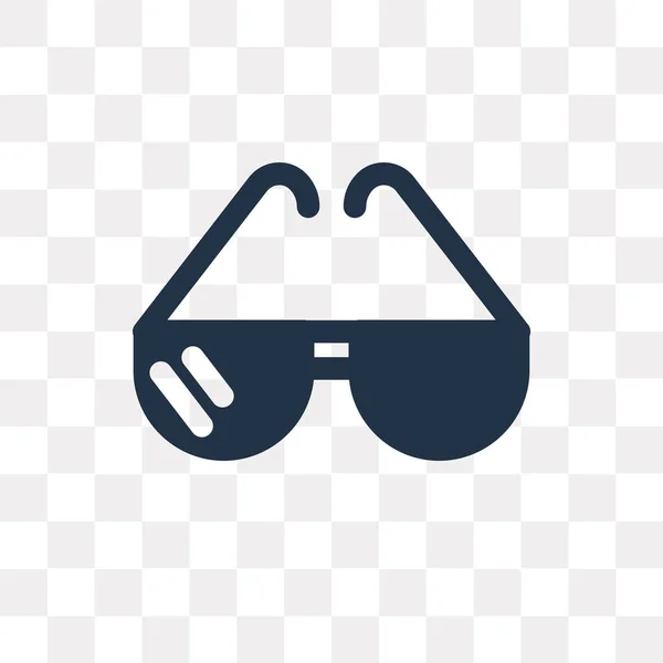 Icono Vector Gafas Aislado Sobre Fondo Transparente Concepto Transparencia Gafas — Archivo Imágenes Vectoriales