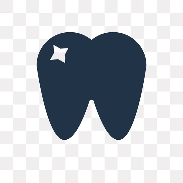 Dientes Icono Vectorial Aislado Sobre Fondo Transparente Concepto Transparencia Los — Archivo Imágenes Vectoriales