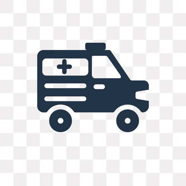 Ambulance Vector Icon Isolated Transparent Background Ambulance Transparency Concept Can — Stock Vector