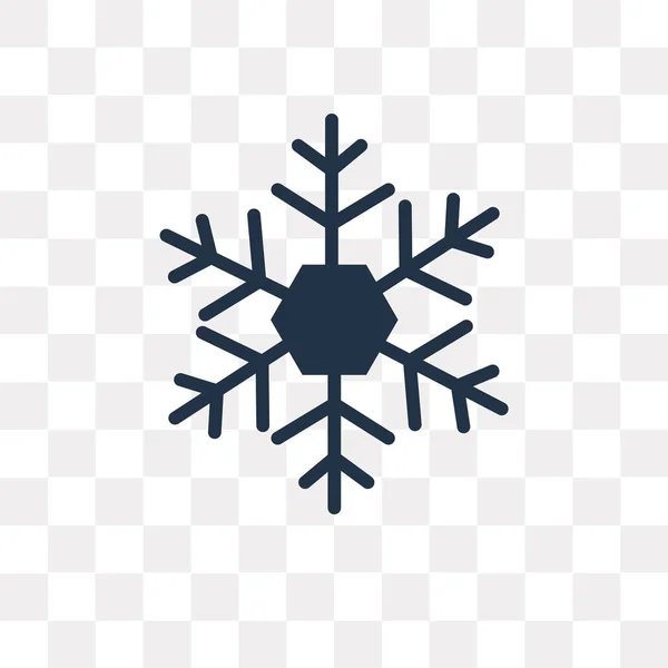 Νιφάδα Χιονιού Εικονίδιο Διάνυσμα Απομονώνονται Διαφανές Φόντο Snowflake Διαφάνεια Έννοια — Διανυσματικό Αρχείο