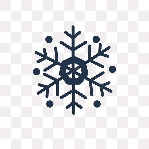 Νιφάδα Χιονιού Εικονίδιο Διάνυσμα Απομονώνονται Διαφανές Φόντο Snowflake Διαφάνεια Έννοια — Διανυσματικό Αρχείο