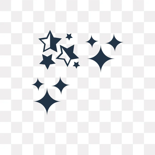 Sprinkle Stars Icono Vectorial Aislado Sobre Fondo Transparente Sprinkle Stars — Vector de stock