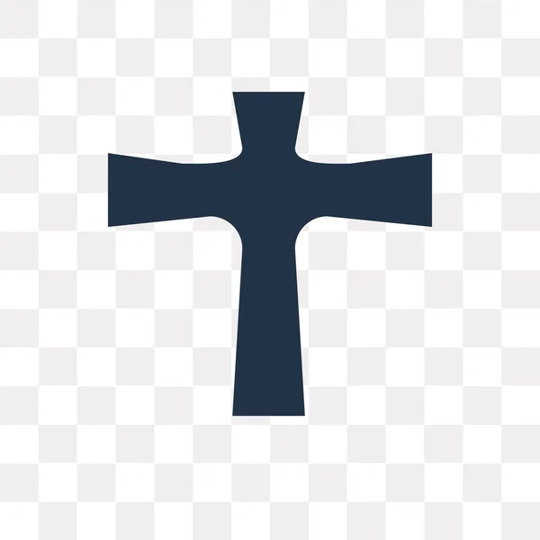 Хрест Вектор Піктограми Ізольовані Прозорому Фоні Концепція Прозорості Хреста Може — стоковий вектор