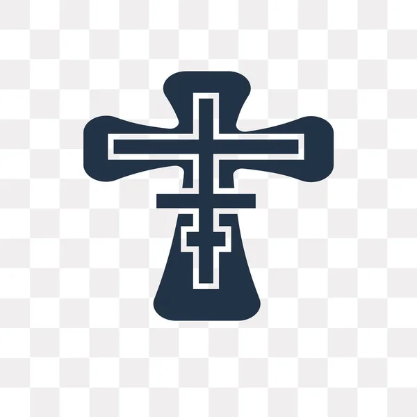 Icono Vectorial Ortodoxo Aislado Sobre Fondo Transparente Concepto Transparencia Ortodoxa — Vector de stock
