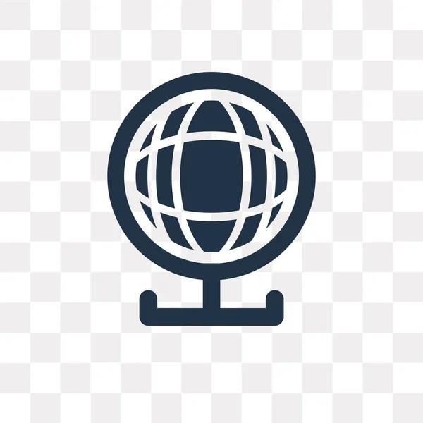 Icono Vectorial Mundial Aislado Sobre Fondo Transparente Concepto Transparencia Mundial — Vector de stock
