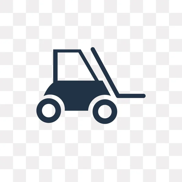 Forklift Vector Icon Isolated Transparent Background Forklift Transparency Concept Can — Stock Vector