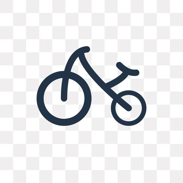 Bicycle Vector Icon Isolated Transparent Background Bicycle Transparency Concept Can — Stock Vector