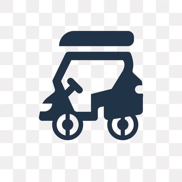 Golf Cart Vektor Symbol Isoliert Auf Transparentem Hintergrund Golf Cart — Stockvektor