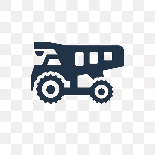 Dumper Vector Pictogram Geïsoleerd Transparante Achtergrond Dumper Transparantie Concept Kunnen — Stockvector