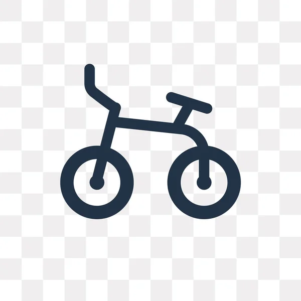 Bicicleta Icono Vectorial Aislado Sobre Fondo Transparente Concepto Transparencia Bicicleta — Archivo Imágenes Vectoriales