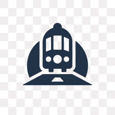 Tren üzerinde şeffaf arka plan izole bir tünel vektör simgesi kullanılan web ve mobil tren tünel saydamlık kavramı içinde olabilir