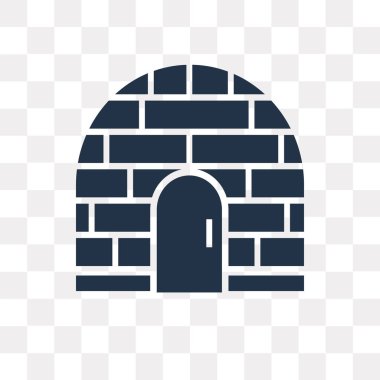 Saydam arka plan üzerinde Igloo saydamlık kavramı izole Igloo vektör simge kullandığınız web ve mobil olabilir