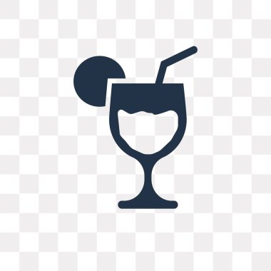 Saydam arka plan üzerinde kokteyl saydamlık kavramı izole kokteyl vektör simge kullandığınız web ve mobil olabilir