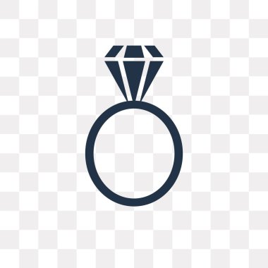 Saydam arka plan üzerinde yüzük saydamlık kavramı izole yüzük vektör simge kullandığınız web ve mobil olabilir