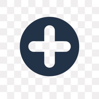 İzole vektör simge şeffaf arka plan üzerinde artı saydamlık kavramı kullanılan web ve mobil olabilir