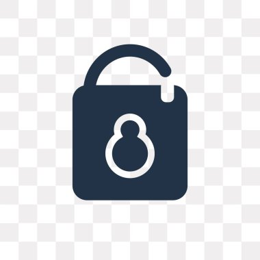 Saydam arka plan üzerinde Unblocked saydamlık kavramı izole unblocked vektör simge kullandığınız web ve mobil olabilir