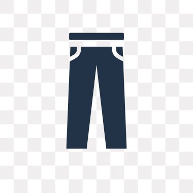 Kot üzerinde şeffaf arka plan izole simge vektör, kot saydamlık kavramı kullanılan web ve mobil olabilir