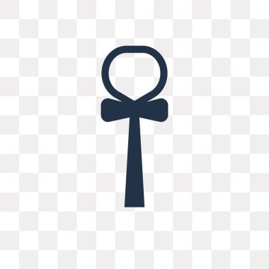 Saydam arka plan üzerinde Ankh saydamlık kavramı izole ankh vektör simge kullandığınız web ve mobil olabilir