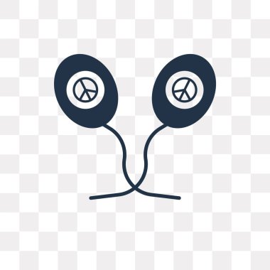 Saydam arka plan üzerinde balon saydamlık kavramı izole balon vektör simge kullandığınız web ve mobil olabilir