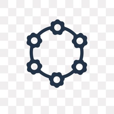 Taç vektör simgesi üzerinde şeffaf arka plan izole çiçekler, çiçek saydamlık kavramı taç kullanılan web ve mobil olabilir