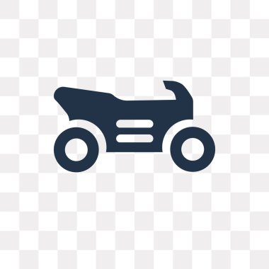 Saydam arka plan üzerinde motosiklet saydamlık kavramı izole motosiklet vektör simge kullandığınız web ve mobil olabilir