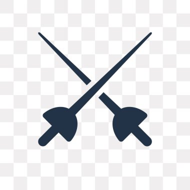 Vektör simgesi üzerinde şeffaf arka plan izole eskrim, eskrim saydamlık kavramı kullanılan web ve mobil olabilir