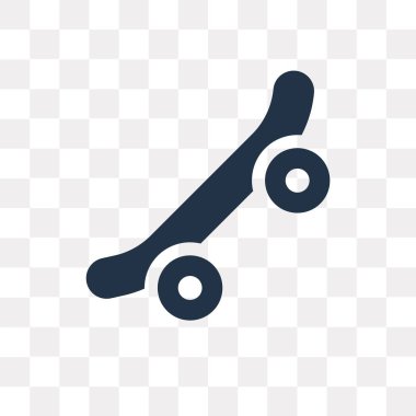 Vektör simgesi üzerinde şeffaf arka plan izole kaykay, Skateboarding saydamlık kavramı kullanılan web ve mobil olabilir