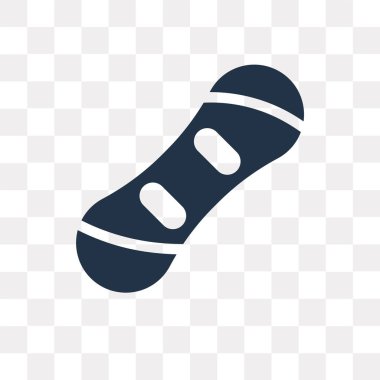 Vektör simgesi üzerinde şeffaf arka plan izole snowboard, Snowboarding saydamlık kavramı kullanılan web ve mobil olabilir