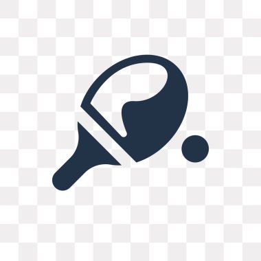 Masa Tenisi vektör simge şeffaf arka plan üzerinde masa tenisi saydamlık kavramı izole kullanılan web ve mobil olabilir