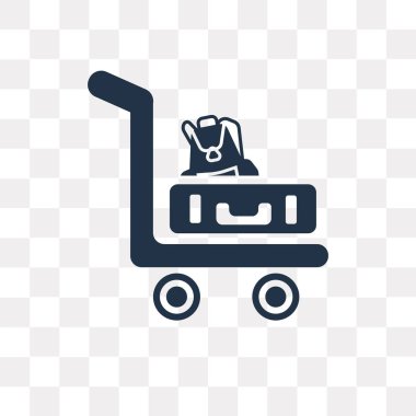 Şeffaf arka plan, Bagaj saydamlık kavramı ile arabası üzerinde izole Bagaj vektör simgesi ile arabası kullandığınız web ve mobil olabilir