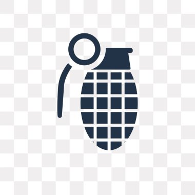 Saydam arka plan üzerinde Granade saydamlık kavramı izole Granade vektör simge kullandığınız web ve mobil olabilir