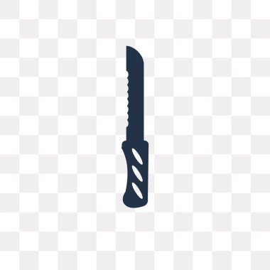 Saydam arka plan üzerinde bıçak saydamlık kavramı izole bıçak vektör simge kullandığınız web ve mobil olabilir