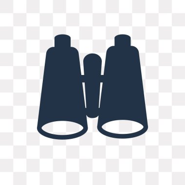 Saydam arka plan üzerinde dürbün saydamlık kavramı izole dürbün vektör simge kullandığınız web ve mobil olabilir