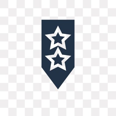 Şeffaf arka plan, rütbe saydamlık kavramı izole rütbe vektör simge kullandığınız web ve mobil olabilir