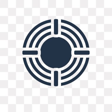 Saydam arka plan üzerinde hedef saydamlık kavramı izole hedef vektör simge kullandığınız web ve mobil olabilir