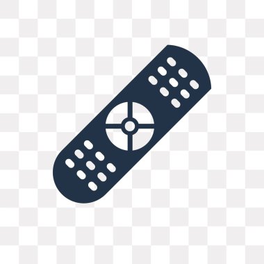 Uzaktan kumanda vektör simge şeffaf arka plan üzerinde uzaktan kumanda saydamlık kavramı izole kullanılan web ve mobil olabilir