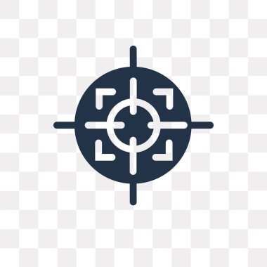 Saydam arka plan üzerinde hedef saydamlık kavramı izole hedef vektör simge kullandığınız web ve mobil olabilir