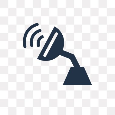 Saydam arka plan üzerinde anten saydamlık kavramı izole anten vektör simge kullandığınız web ve mobil olabilir