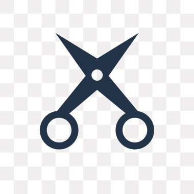 Saydam arka plan üzerinde manikür makası saydamlık kavramı izole manikür makası vektör simge kullandığınız web ve mobil olabilir